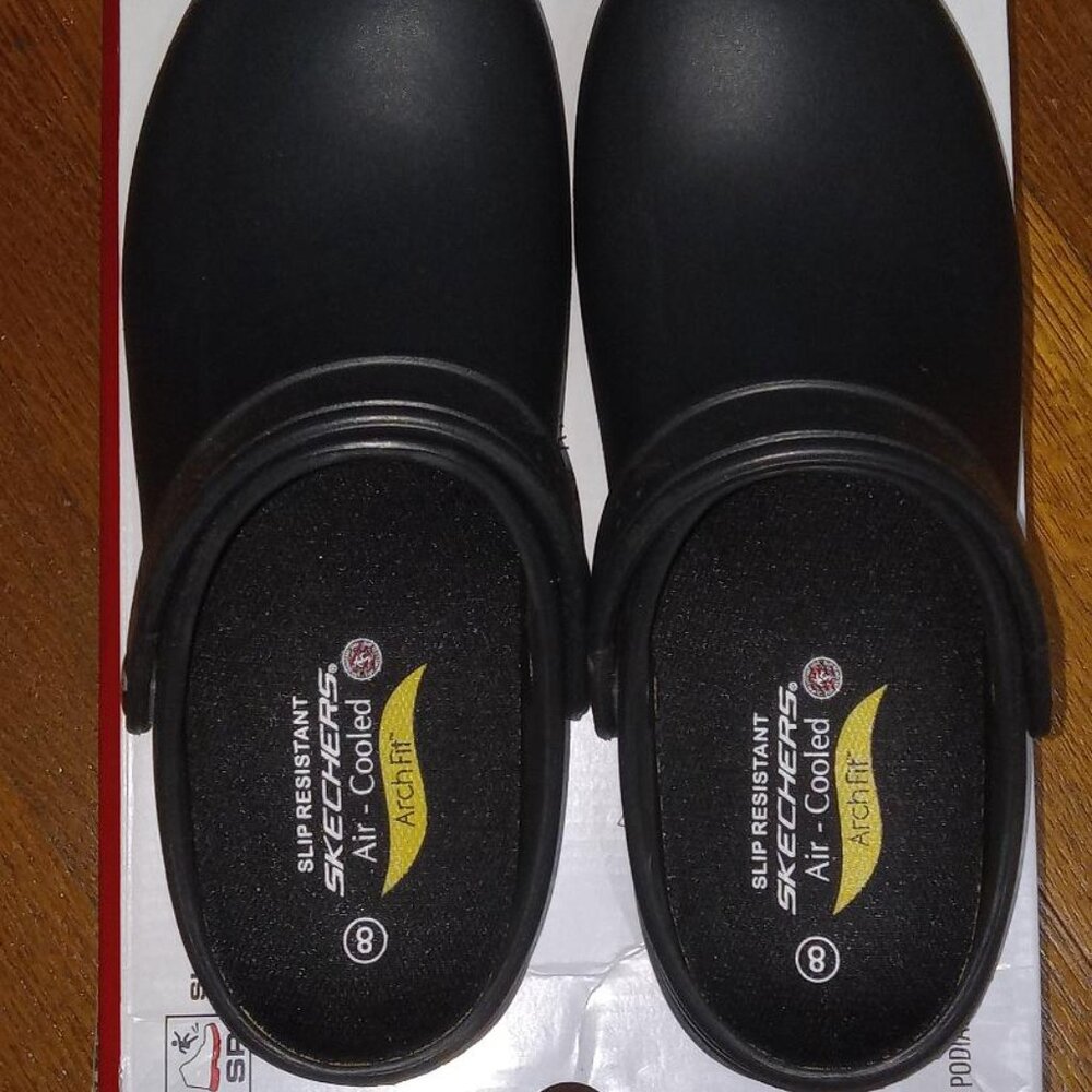 Black Skechers Professional Work Shoes Size 8M